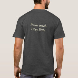 Walt Whitman "motstår mycket, lyder lite ", Tee