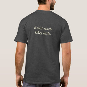Walt Whitman "motstår mycket, lyder lite ", Tee