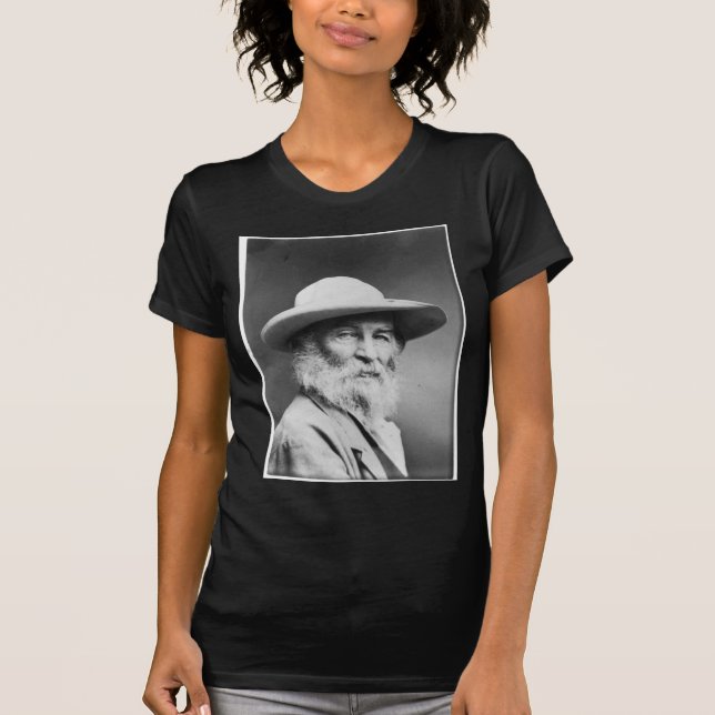 Walt Whitman porträtt a.k.a. Quakerfotoet Tee (Framsida)