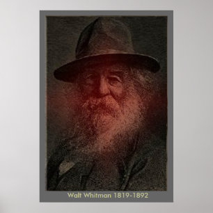 Walt Whitman - porträtt Poster