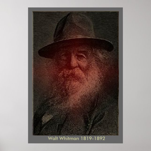 Walt Whitman - Porträtt Poster (Framsidan)