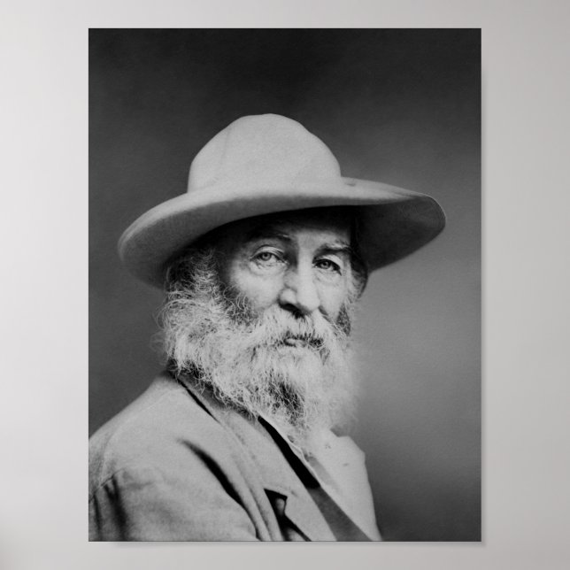 Walt Whitman Porträtt Poster (Framsidan)