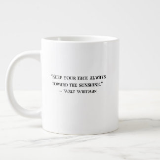 Walt Whitman Positive Quote Coffee Mug Jumbo Mugg
