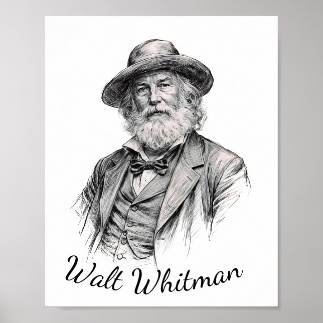Walt Whitman  Poster (Framsidan)
