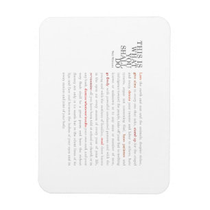 Walt Whitman Quote magnet