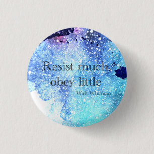 Walt Whitman Resistent mycket, lydig lilla knapp