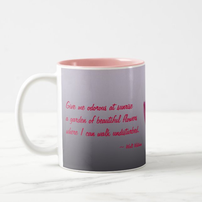 Walt Whitman Tulpaner Keramisk Mugg (Vänster)