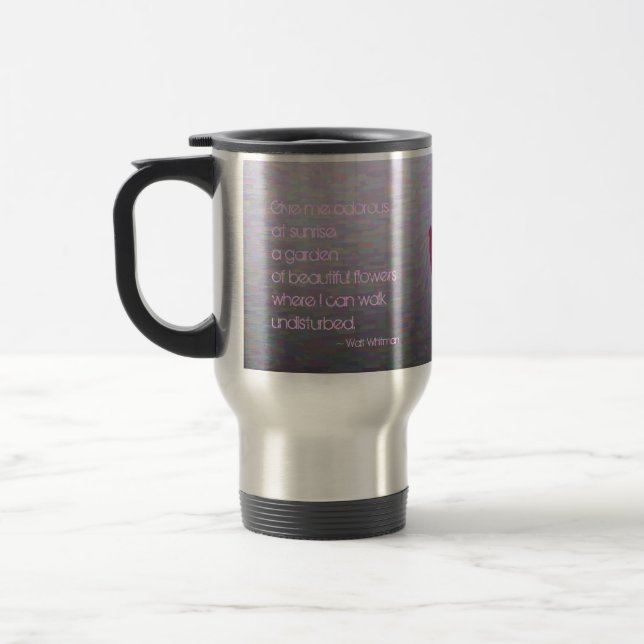 Walt Whitman Tulpaner Målning Aluminium Mugg (Vänster)