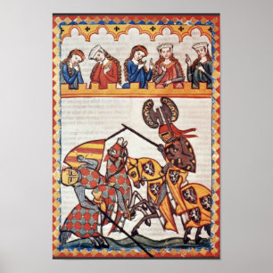 Walter av blad i turneringen av Meister Der Poster