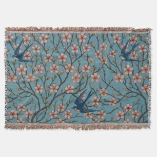 Walter Crane Almond Blommar & Svälj Filt