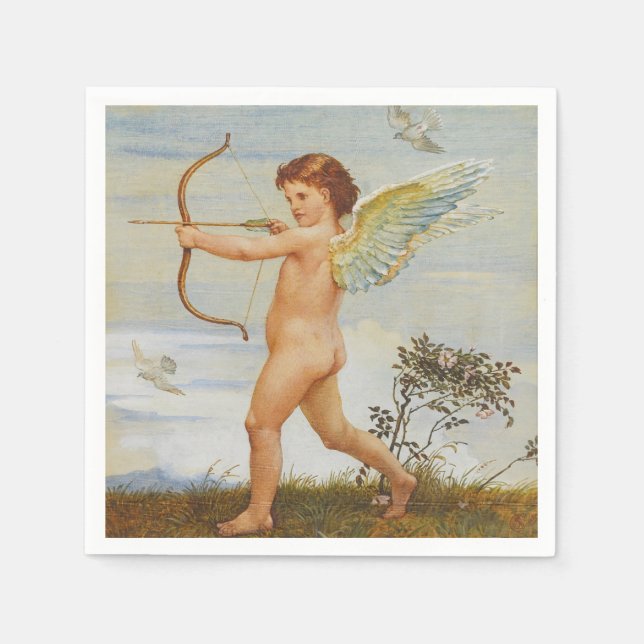 Walter Crane Antik Cupid med båge Konst Pappersservett (Framsidan)