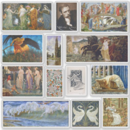 Walter Crane Art Gallery Sticker Lakan Klistermärken