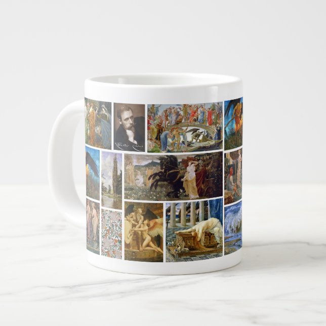 Walter Crane Art nouveau Gallery Collage Jumbo Mugg (Framsida vänster)