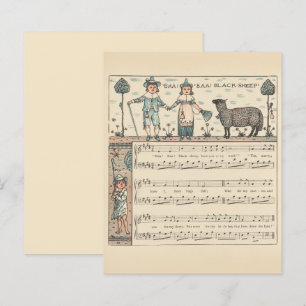 Walter Crane Baa Baa Svarta Får Värnurim