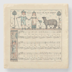 Walter Crane Baa Baa Svarta Får Värnurim Stenunderlägg