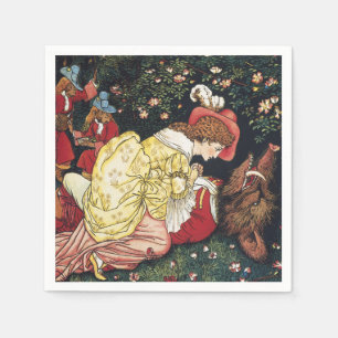 Walter Crane Beauty och Beasten Pappersservett