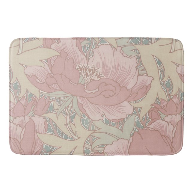 Walter Crane Flowers Bath Mat Badrumsmatta (Framsidan)