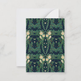 Walter Crane "Francesca" Botanisk Flat Anteckningskort