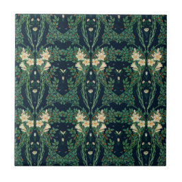 Walter Crane "Francesca" Botanisk Kakelplatta