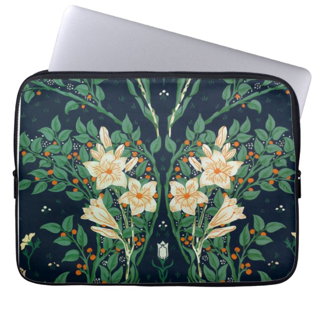 Walter Crane "Francesca" Botanisk Laptop Fodral (Framsidan)