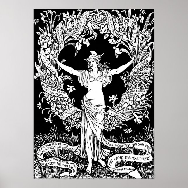 WALTER CRANE POSTER (Framsidan)