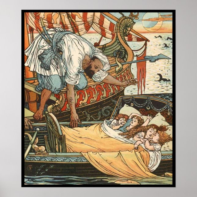 Walter Crane - Princess Belle-Etoile 2 Poster (Framsidan)
