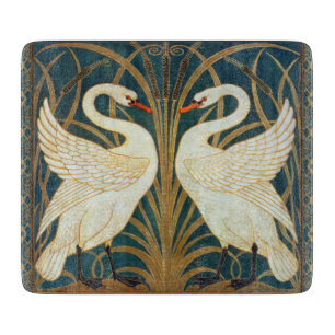 Walter Crane Svan, Rush och Iris Art nouveau