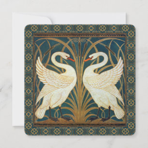Walter Crane Svan, Rush och Iris Art nouveau