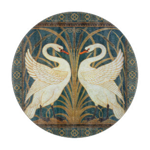 Walter Crane Svan, Rush och Iris Art nouveau