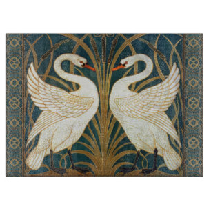 Walter Crane Svan, Rush och Iris Art nouveau