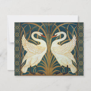 Walter Crane Svan, Rush och Iris Art nouveau