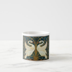 Walter Crane Svan, Rush och Iris Art nouveau Espressomugg