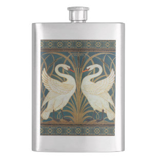 Walter Crane Svan, Rush och Iris Art nouveau Fickplunta
