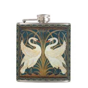 Walter Crane Svan, Rush och Iris Art nouveau Fickplunta