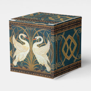 Walter Crane Svan, Rush och Iris Art nouveau Presentaskar