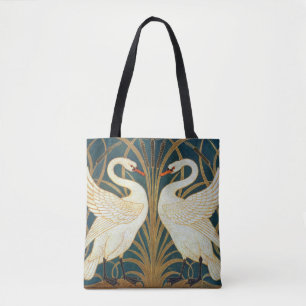Walter Crane Svan, Rush och Iris Art nouveau Tygkasse