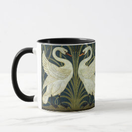 Walter Crane Swan & Rush och Iris viktoriansk  Mugg