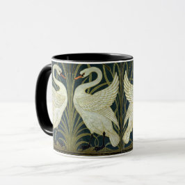 Walter Crane Swan & Rush och Iris viktoriansk Mugg