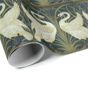 Walter Crane Swan & Rush och Iris viktoriansk Presentpapper