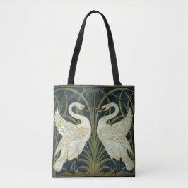 Walter Crane Swan & Rush och Iris viktoriansk  Tygkasse