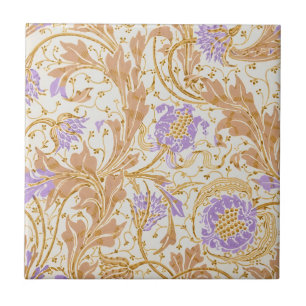 Walter Crane Teazle & Pomegranate Art nouveau Kakelplatta