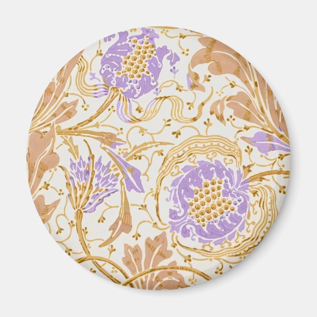 Walter Crane Teazle & Pomegranate Art nouveau Magnet (Framsidan)