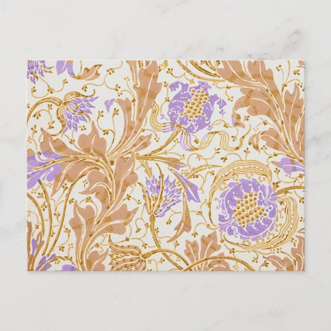 Walter Crane Teazle & Pomegranate Art nouveau Vykort (Framsida)