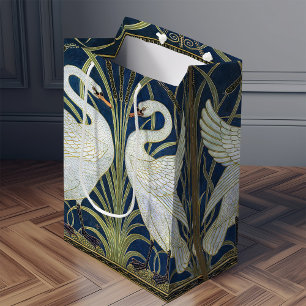 Walter Crane Two Svanar Art nouveau Vintage Decor