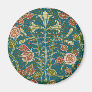 Walter Crane Vintage Lily och Ros Blommig Magnet