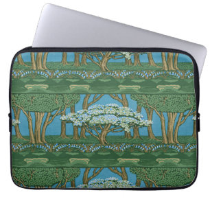 Walter Crane Vintage Majträd Skogstapet Laptop Fodral