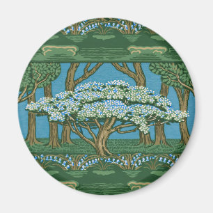 Walter Crane Vintage Majträd Skogstapet Magnet