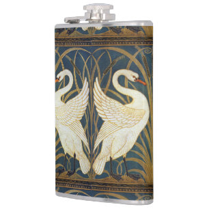 Walter Crane Vintage Svane och Iris Art Nouveau Fickplunta
