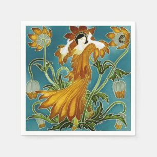 Walter Crane's Art nouveau Pappersservett