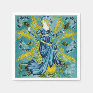 Walter Crane's Art nouveau Pappersservett